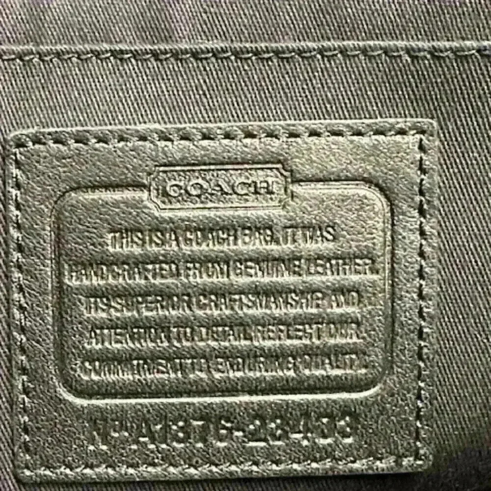 Coach Penelope 23403 Black Leather Turnlock Flap Crossbody Shoulder Bag Purse - Picture 9 of 13